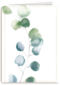 blanco condoleancekaart met plant
