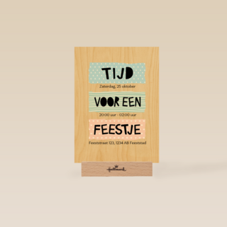 uitnodiging voor een feestje