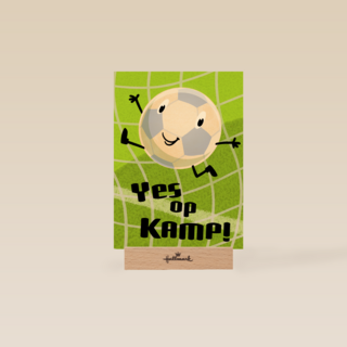 Op kamp kaart voetbal
