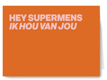 Supermens hou van jou