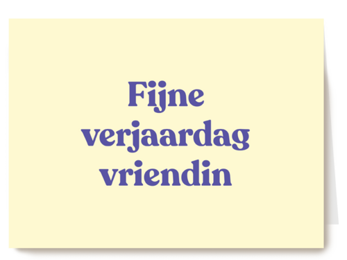verjaardagskaart vrouw hip fijne verjaardag vriendin