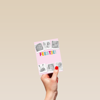 roze uitnodiging kinder feestje meisje