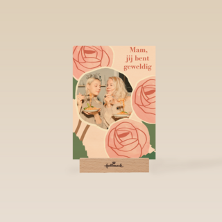Mam jij bent geweldig fotokaart