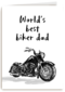 vaderdag kaart motorfiets