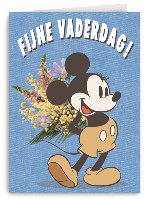 vaderdag kaart mickey fijne vaderdag