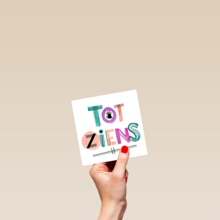 een vrolijke tot ziens