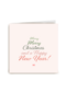 Kerstkaart stijlvol Merry merry Christmas xo