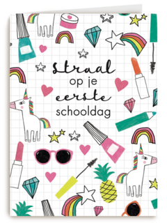 back to school straal of je eerste schooldag