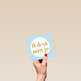 ik denk aan je gouden letters