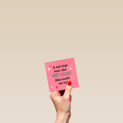 Je bent single maar zeker niet alleen