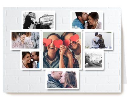 fotocollage aan de muur