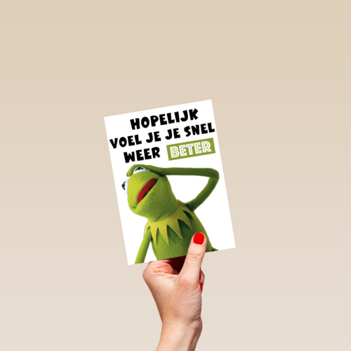 beterschap kaart muppets kermit