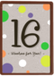 Verjaardagskaart 16 tiener jongen woohoo for you
