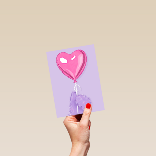Hart Ballon Fluffy hand