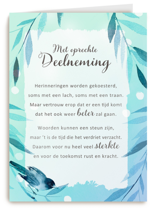 Deelnemingskaart Sterkte More than words