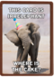 verjaardag kaart grappig this card is irrelephant