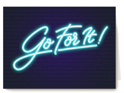 Compliment kaart go for it