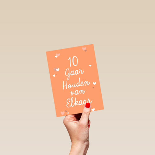10 Jaar houden van elkaar