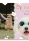 Op kamp heel veel plezier roze hond fotokaart