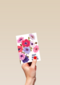 Beterschapskaart vrouw Bloemen Get well soon Engels