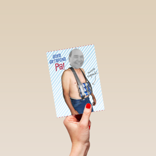 vaderdag kaart grappig goed getraind pa