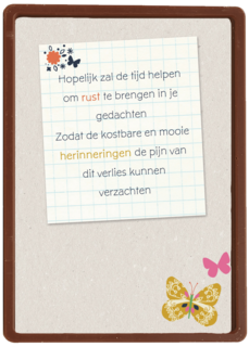 tijd rust gedachten kostbare herinnering verlies verzachten