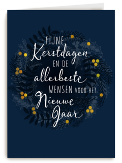 Fijne kerstdagen allerbeste wensen nieuwjaar