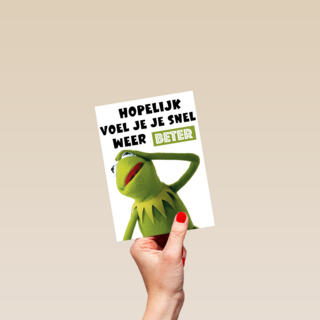 beterschap kaart muppets kermit