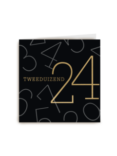 nieuwjaarskaart tweeduizend 24