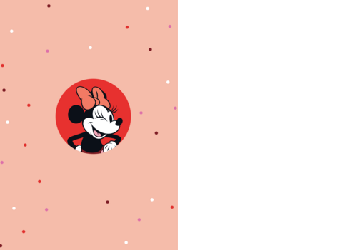 Minnie Mouse Happy Birthday roze