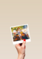 Gefeliciteerd kaart cheers met bier Polaroid