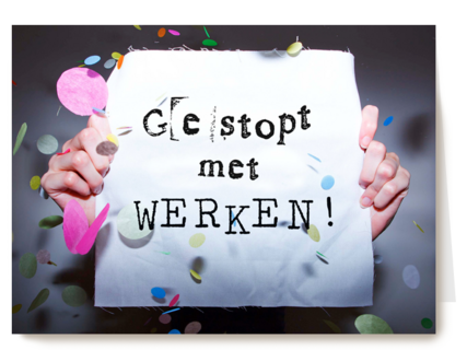 confetti papier gestopt werken