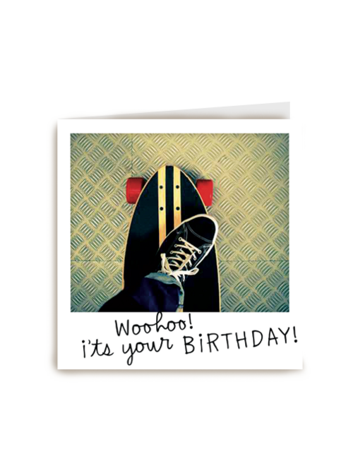 polaroid kaart woohoo its your birthday