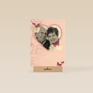 x jaar getrouwd in een hart met vlinders