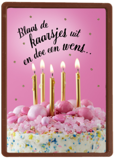 blaas de kaarsjes uit en doe een wens