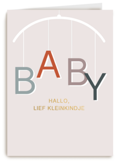 Geboortefelicitatie hallo lief kleinkindje