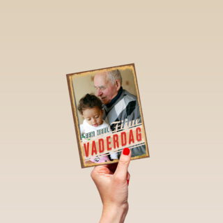 vaderdag fotokaart klassiek een heel fijne vaderdag