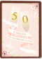 Huwelijkskaart 50 jaar getrouwd Champagne