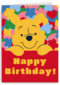 Winnie The Pooh Happy Birthday red