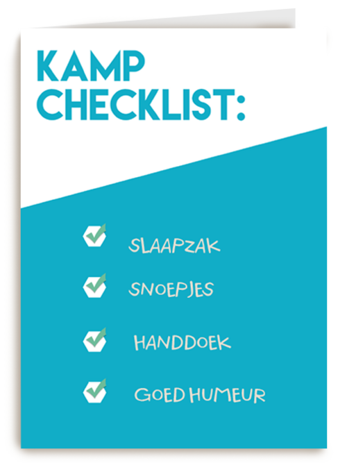 sporta op kamp kaart checklist