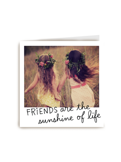 valentijnkaart friends are the sunshine of life