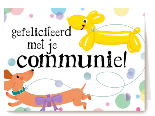 ballondier gefeliciteerd met je communie