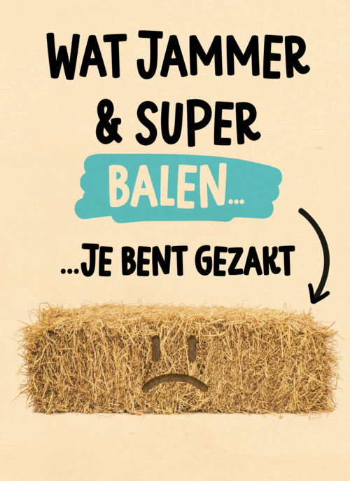 gezakt kaart balen