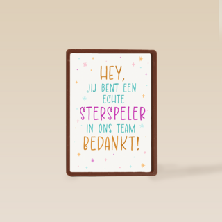 Sterspeler in ons team