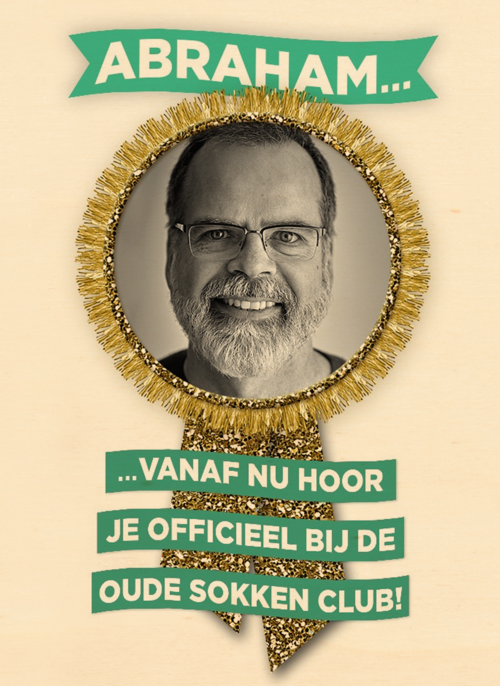 een mooie fotokaart voor abraham