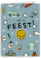 verjaardagskaart het is feest