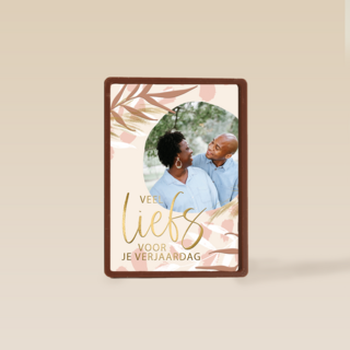 Verjaardagskaart veel liefs met foto