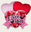 Ballonnentros I Love You Hart Multi