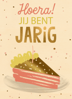 hoera taart jij bent jarig