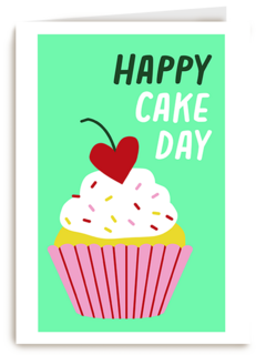Verjaardagskaart Happy Cake Day Cupcake